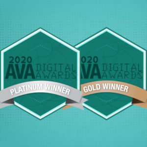AVA Digital Awards logo for Platnum & Gold winners
